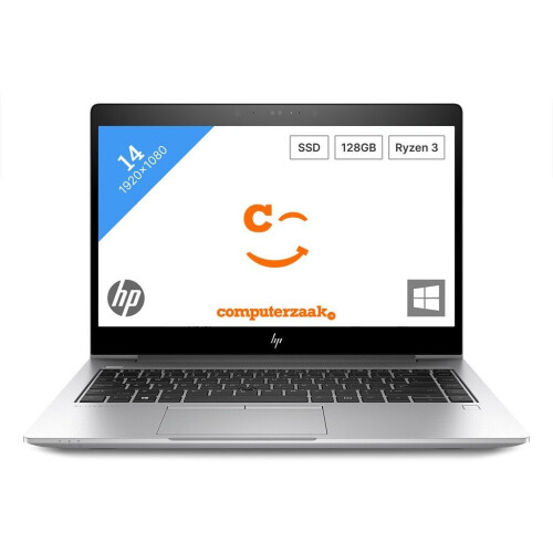 HP EliteBook 735 G5 - Laptop - AMD Ryzen 3 2300U 2.00GHz 8GB Ram 128GB M.2 SSD 14 inch Tweedehands