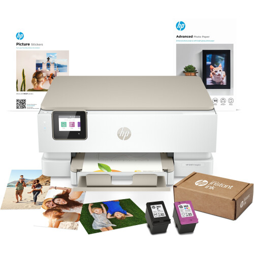 HP Envy Inspire 7220e - Creator box - Fotopapier + sticker papier + 5 maanden gratis printen Tweedehands