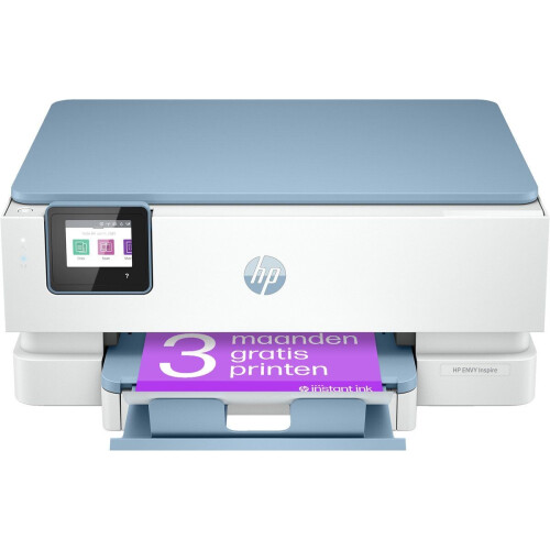 HP ENVY Inspire 7221e - All-in-One Inkjetprinter - Geschikt voor HP Instant Ink - Blauw Tweedehands