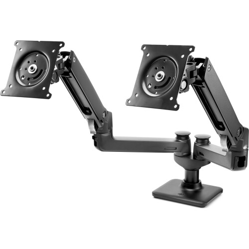 HP Hot Desk-arm - Bureaumount voor 2e monitor - Verstelbare hoogte en kantelbaar - Max. 27"(2x) Tweedehands