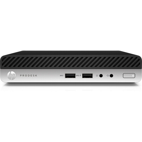 HP ProDesk 400 G4 Mini 4HS23EA - Mini-pc - Intel Core i3 8100T 3.0GHz - 8GB RAM - 128GB M.2 SSD