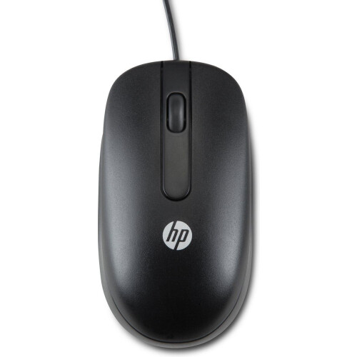 HP QY777AT - USB Bedrade Muis - Optische sensortechnologie - Zwart