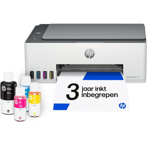 HP Smart Tank 5105 - All-in-One Inkttank Printer - Tot 6000 pagina’s - Light Basalt
