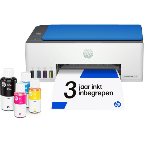 HP Smart Tank 5109 - All-in-One Inkttankprinter - Printen Scannen Kopiëren