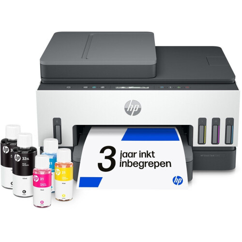 HP Smart Tank 7305 - All-in-One Printer - Tot 3 jaar inkt - Light Basalt Tweedehands