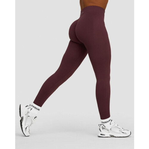 Thrivin Elevate Sculpting - Sportlegging - Middelhoge taille Scrunch - Donker mauve