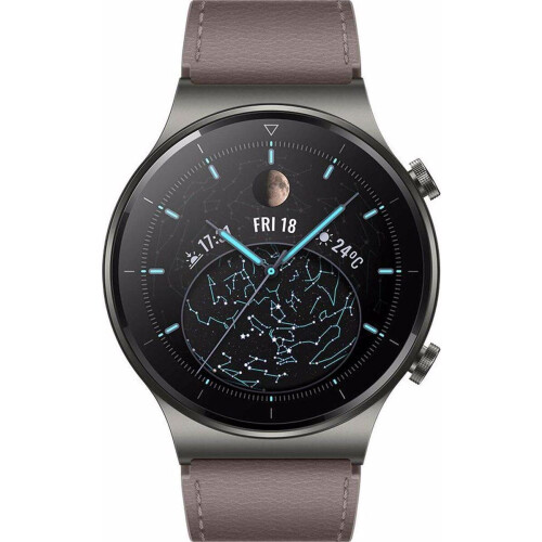 Huawei Watch GT 2 Pro - Smartwatch - Titanium body Saffierglas - Grijs