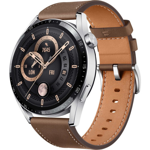 Huawei Watch GT 3 - Smartwatch - 46mm - Bruin Tweedehands