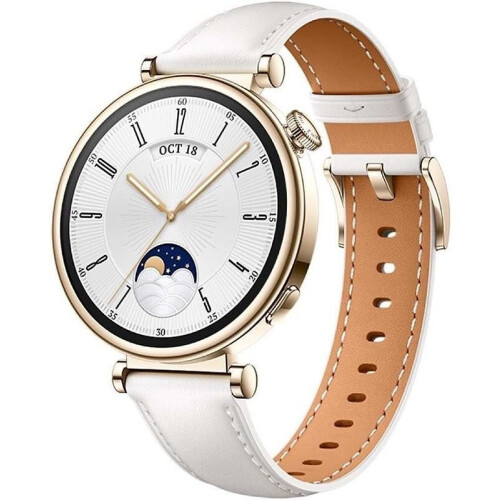 Huawei Watch GT 4 41 mm goud met roestvrijstalen armband zilver Tweedehands