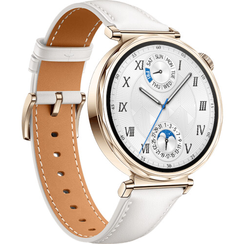 Huawei Watch GT 5 - Smartwatch - AMOLED scherm - Goud (Wit) Tweedehands
