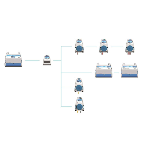 HUB - Draadloze concentrator - Bereik meer dan 600 meter - Wit en blauw
