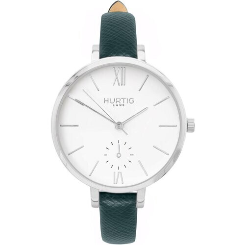 Hurtig Lane dames vegan Horloge Amalfi Petite Zilver Wit & Donkergroen Tweedehands