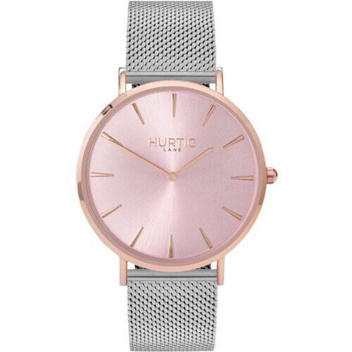 Hurtig Lane dames vegan Horloge Lorelai Roze & Zilver Roestvrij Staal Tweedehands