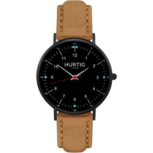 Hurtig Lane dames vegan Horloge Moderna Suède Zwart & Beige Tweedehands