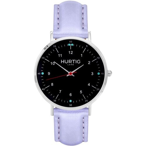Hurtig Lane dames vegan Moderna Horloge Zilver, Zwart & Lila Tweedehands