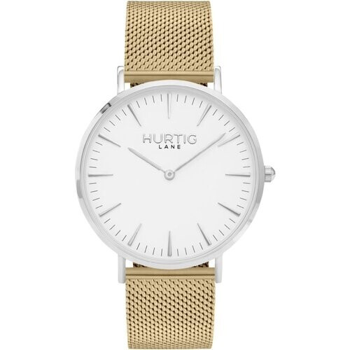 Hurtig Lane mannen vegan Horloge Lorelai Zilver Wit & Goud Heren Tweedehands