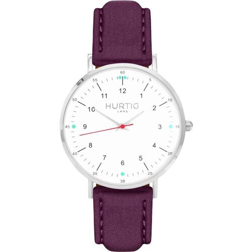 Hurtig Lane mannen vegan Horloge Moderno Zilver Wit & Bes Tweedehands