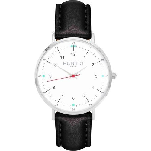 Hurtig Lane mannen vegan Horloge Moderno Zilver, Wit En Zwart Tweedehands