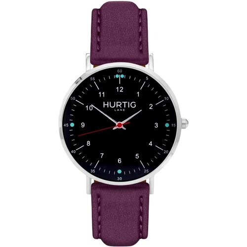 Hurtig Lane mannen vegan Horloge Moderno Zilver Zwart & Bes Tweedehands