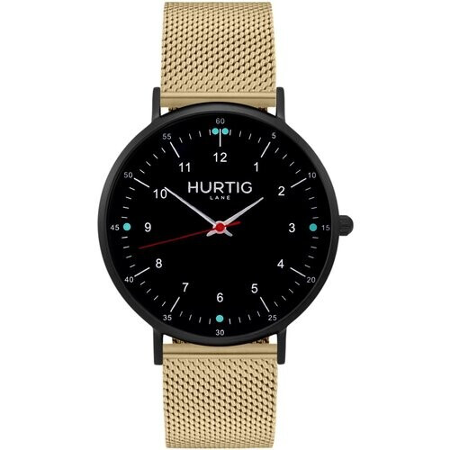 Hurtig Lane mannen vegan Horloge Moderno Zwart En Goud Tweedehands
