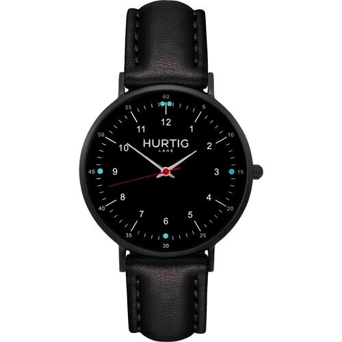 Hurtig Lane mannen vegan Moderno Horloge All Black & Zwart Tweedehands