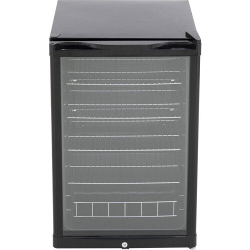 Husky KK111-BK-NL-HU - Koelkast Tafelmodel - Glazen Deur - 130 Liter - 40dB - Zwart Tweedehands