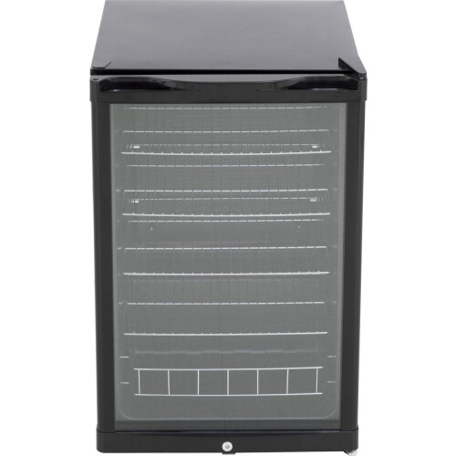 Husky KK111-BK-NL-HU - Koelkast Tafelmodel - Glazen Deur - 130 Liter - 40dB - Zwart