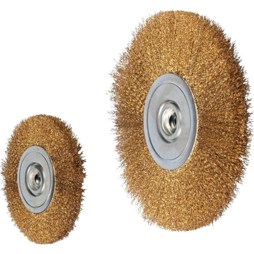 Huvema STB 250-45-50.8 - Staalborstel voor afbraammachine - Inclusief verloop ringen 12,16,20 en 30mm (1 stuk) Tweedehands