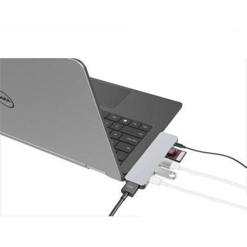 Hyper Solo Hub 7 in 1 - USB-C adapter - 4K video HDMI - Space Grey Tweedehands