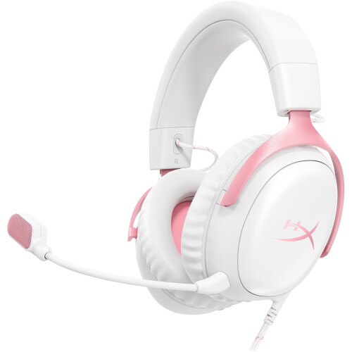 HyperX Cloud III - Gaming Headset - DTS Spatial Audio - Roze Wit