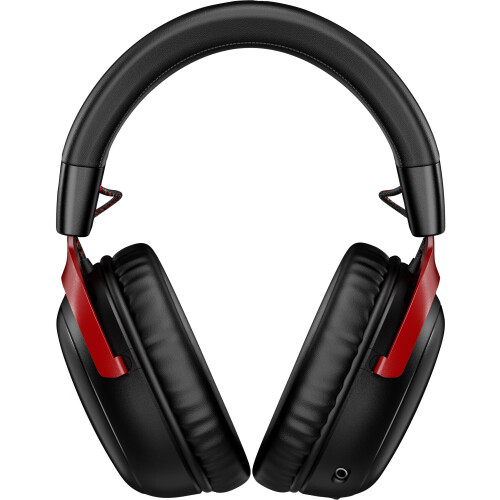 HyperX Cloud III Wireless - Draadloze Gaming Headset - 120 uur batterijduur - Zwart/Rood