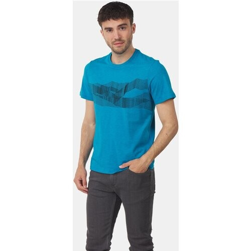 icebreaker Central Classic St. Anton T-shirt Blauw Tweedehands