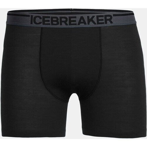 icebreaker M Anatomica Boxers Zwart/Donkergrijs Tweedehands