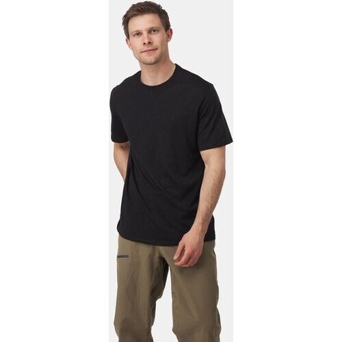 icebreaker Merino Linen Shirt Zwart Tweedehands