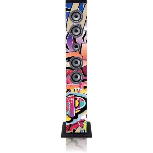 Ices IBT-6 - Bluetooth speaker - FM radio USB SD AUX - Tags Tweedehands