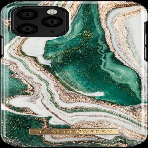 iDeal of Sweden iPhone 11 Pro - Backcover hoesje - Bescherming tegen krasjes - Golden Jade Marble