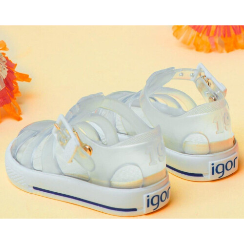 Igor Tenis - Platte sandalen - Rubber - Wit - Maat 20 Tweedehands