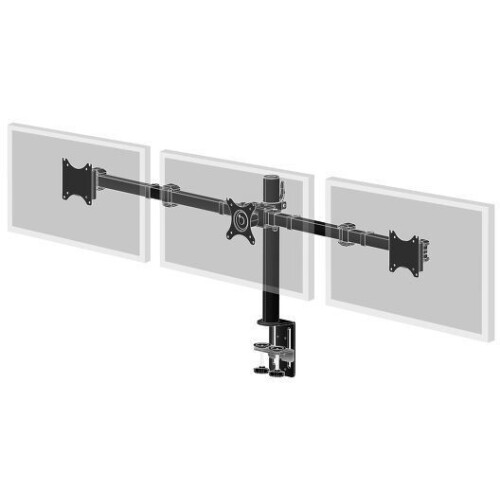 Iiyama DS1003C-B1 - Bureausteun - Triple monitorarm - 30kg draaggewicht