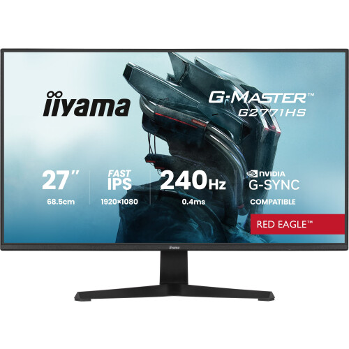 Iiyama G-Master G2771HS-B1 - Gaming Monitor - 27"FHD 240Hz 0.4ms - Zwart Tweedehands