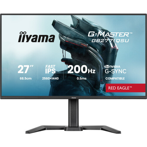 Iiyama G-Master GB2771QSU-B1 - 27"Gaming Monitor - WQHD 200Hz 0.5ms - Zwart Tweedehands