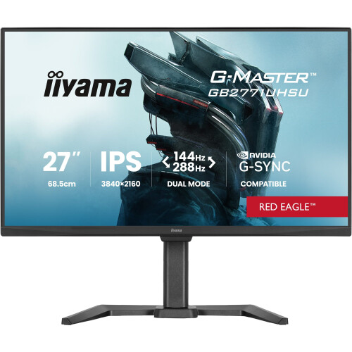 Iiyama G-Master GB2771UHSU-B1 - 27" 4K IPS-monitor - 144Hz verversingssnelheid - Zwart