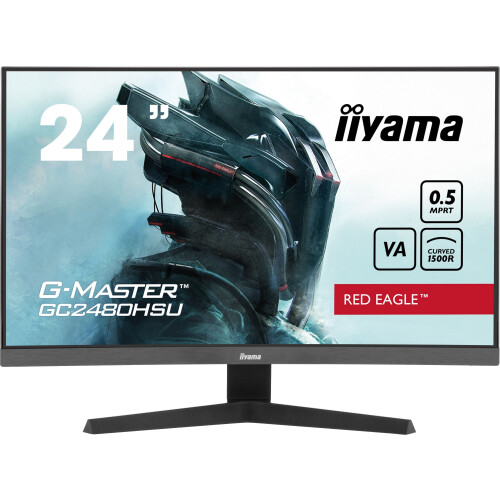 Iiyama G-Master GC2480HSU-B1 - Curved Gaming Monitor - 180Hz 0.5ms MPRT - Zwart Tweedehands