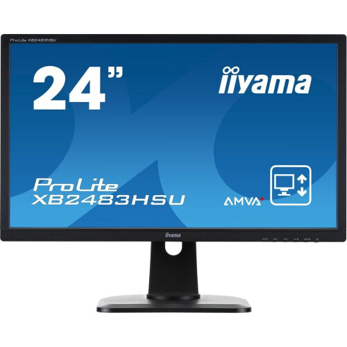Iiyama ProLite XB2483HSU - Monitor 24 Inch - Full HD 1920 x 1080 - In hoogte verstelbaar - VESA Tweedehands