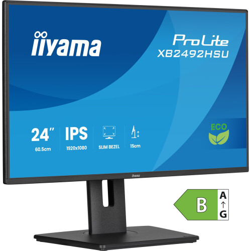 Iiyama ProLite XB2492HSU-B1 - 24" Full HD IPS Monitor - 120Hz - Zwart
