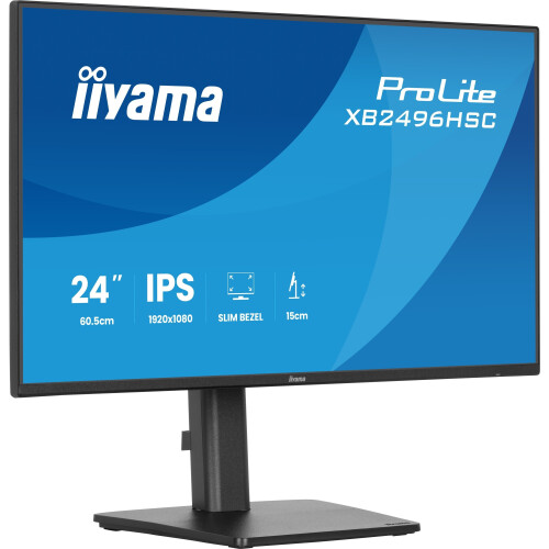 Iiyama ProLite XB2496HSC-B1 - 24" Full HD USB-C Monitor - 144Hz IPS - Zwart
