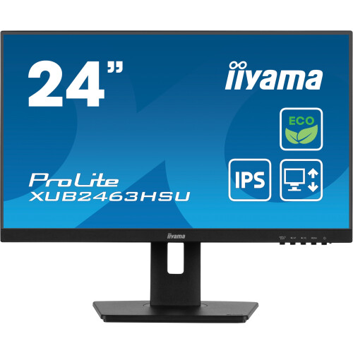 Iiyama ProLite XUB2463HSU-B1 - 24" IPS Monitor - Full HD 1920x1080 - Zwart Tweedehands