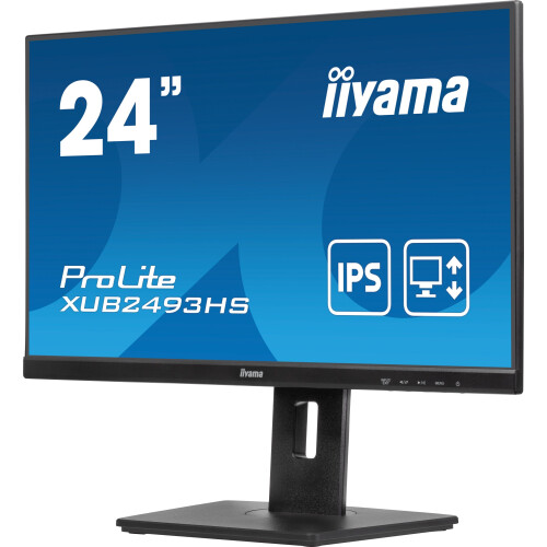 Iiyama ProLite XUB2493HS - 24"Monitor - Full HD IPS 100Hz - Zwart Tweedehands