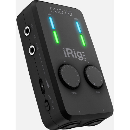 IK Multimedia iRig Pro DUO I/O - USB-Interface - 2 XLR/TRS-ingangen - Draagbaar