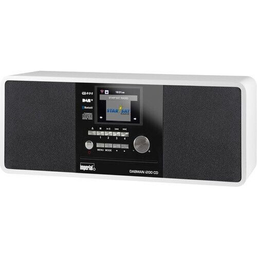 Imperial Dabman i200 CD - Hybride radio - DAB+ FM internetradio Bluetooth CD-speler - Wit