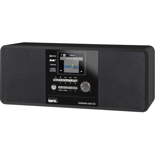 IMPERIAL DABMAN i200 CD - Hybride radio - DAB+ FM internetradio Bluetooth CD-speler - Zwart